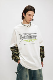 ENTER SANDMAN Camouflage Mock Sleeve T-Shirt-streetwear-techwear