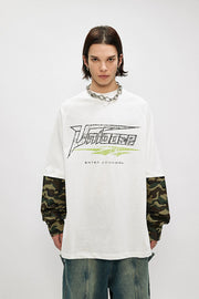 ENTER SANDMAN Camouflage Mock Sleeve T-Shirt-streetwear-techwear