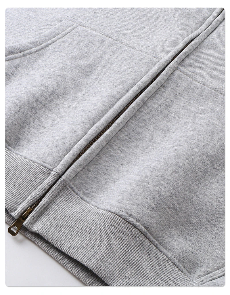 Essential Boxy Zip Hoodie-streetwear-techwear