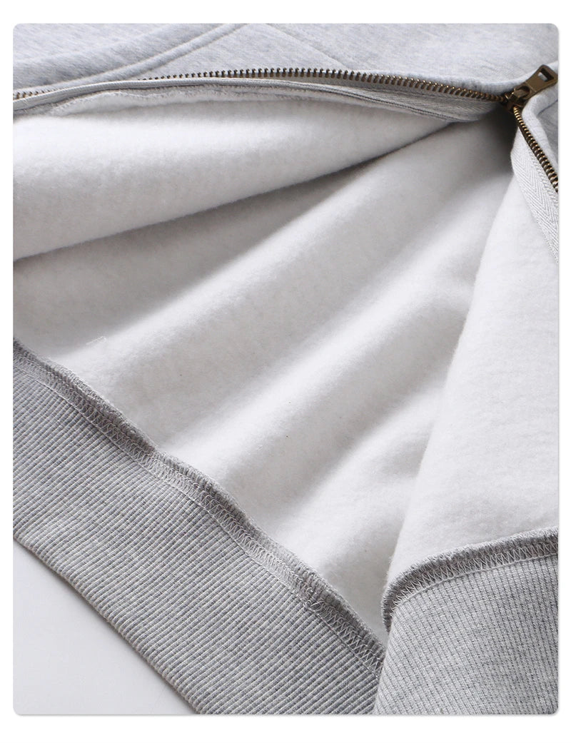 Essential Boxy Zip Hoodie-streetwear-techwear