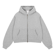 Essential Boxy Zip Hoodie-streetwear-techwear