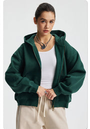 Essential Boxy Zip Hoodie-streetwear-techwear