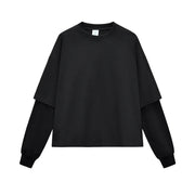 Essential Double Layer Long Sleeve T-Shirt-streetwear-techwear