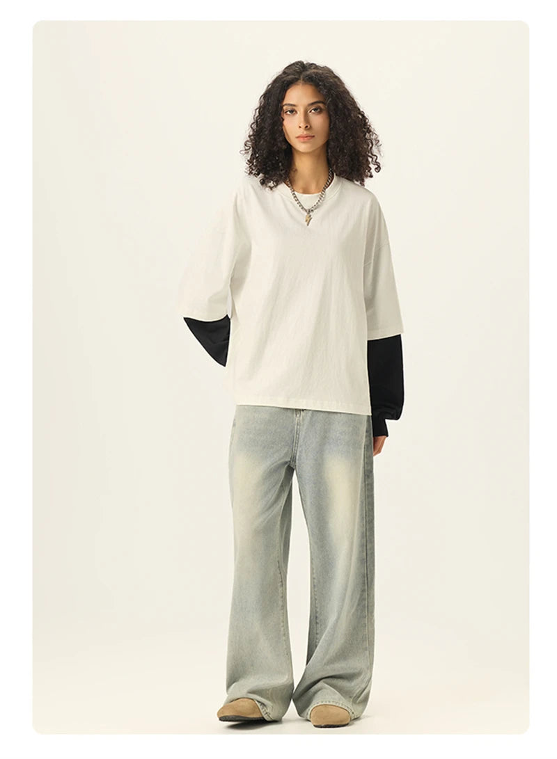 Essential Double Layer Long Sleeve T-Shirt-streetwear-techwear