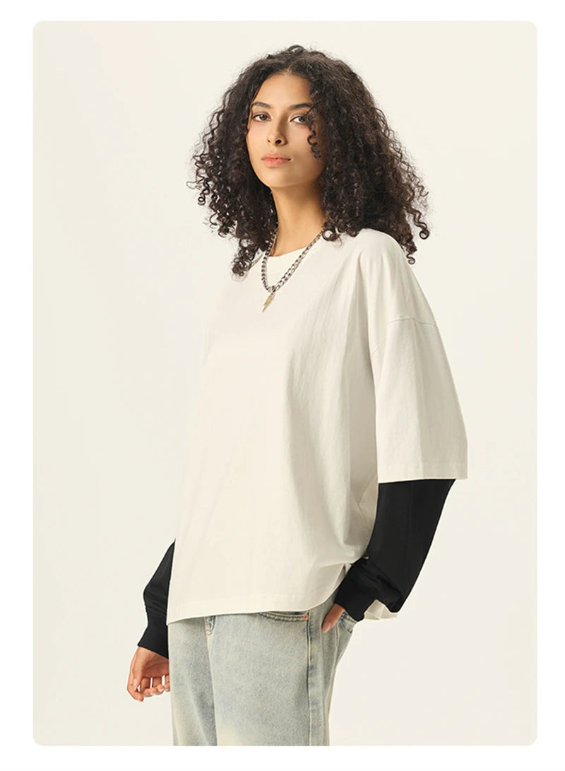Essential Double Layer Long Sleeve T-Shirt-streetwear-techwear