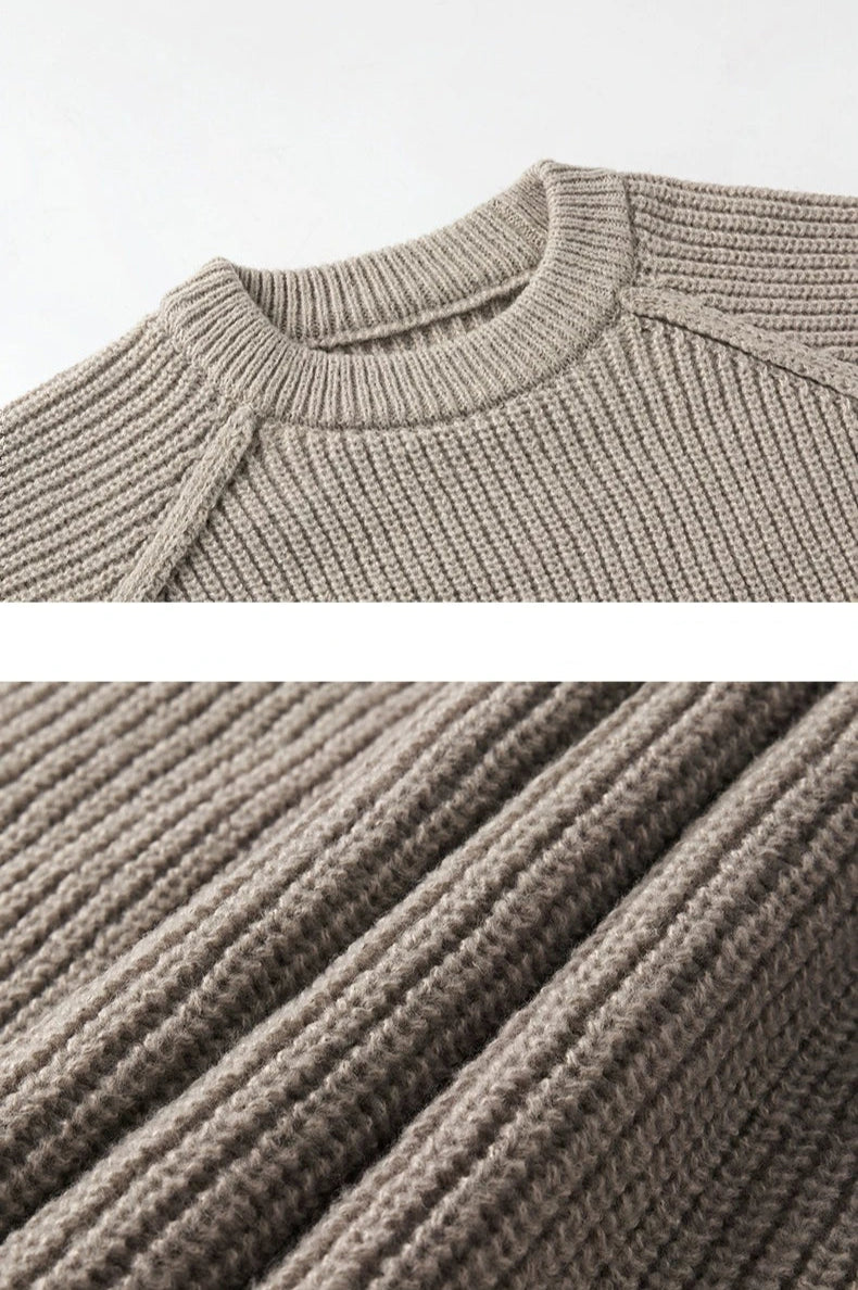 Essential Fisherman Rib Sweater-streetwear-techwear