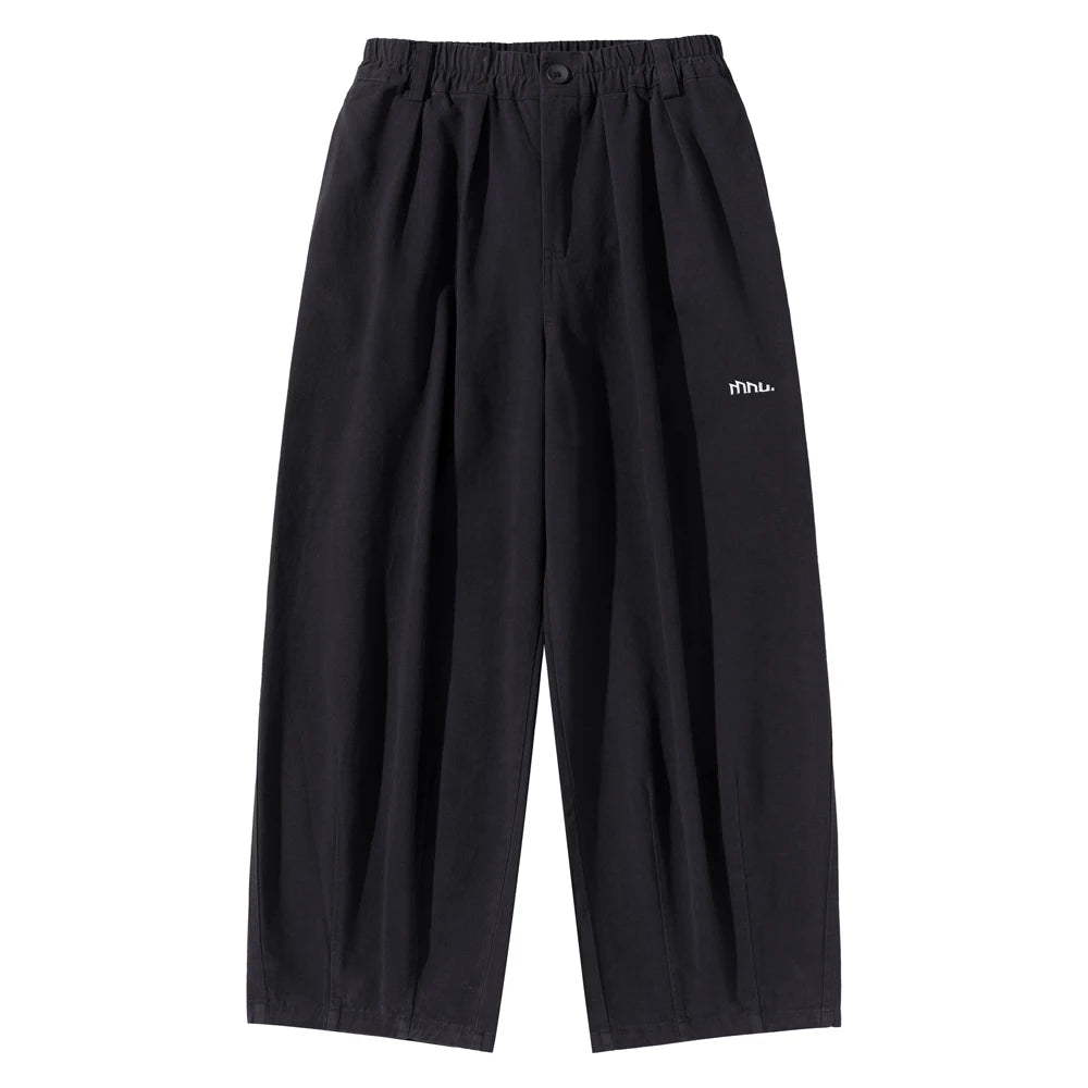 Everyday Pleated Wide Trousers-streetwear-techwear