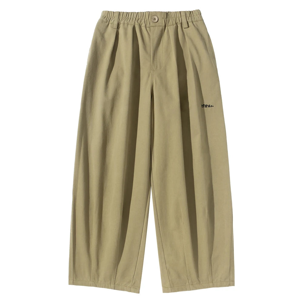 Everyday Pleated Wide Trousers-streetwear-techwear