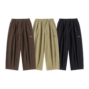 Everyday Pleated Wide Trousers-streetwear-techwear