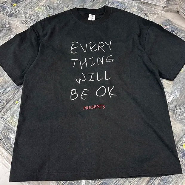 'Everything Will Be OK' Graphic T-Shirt-streetwear-techwear