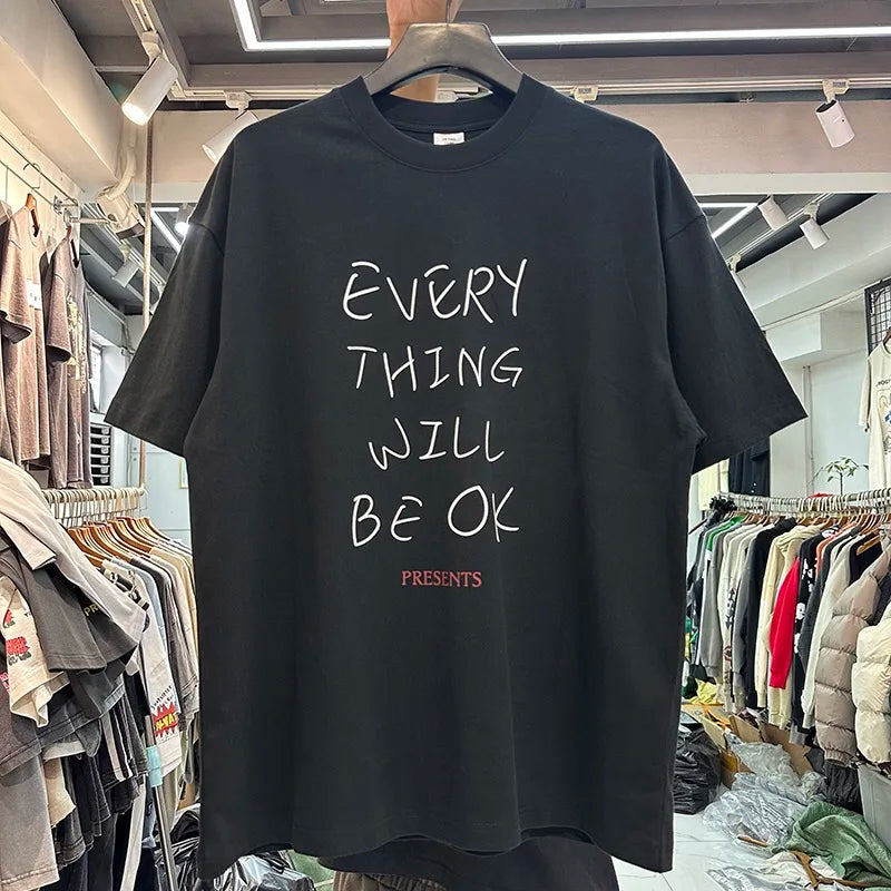 'Everything Will Be OK' Graphic T-Shirt-streetwear-techwear