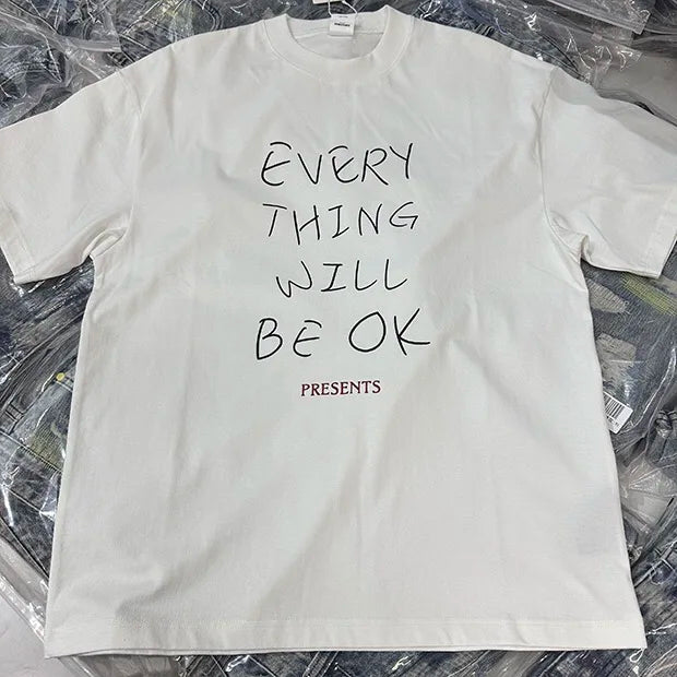 'Everything Will Be OK' Graphic T-Shirt-streetwear-techwear