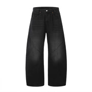 Extreme Balloon Fit Black Wash Jeans-streetwear-techwear