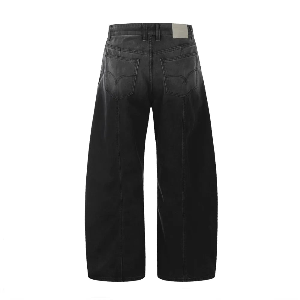 Extreme Balloon Fit Black Wash Jeans-streetwear-techwear
