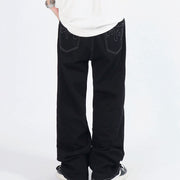 Flame Stitch Jeans-streetwear-techwear