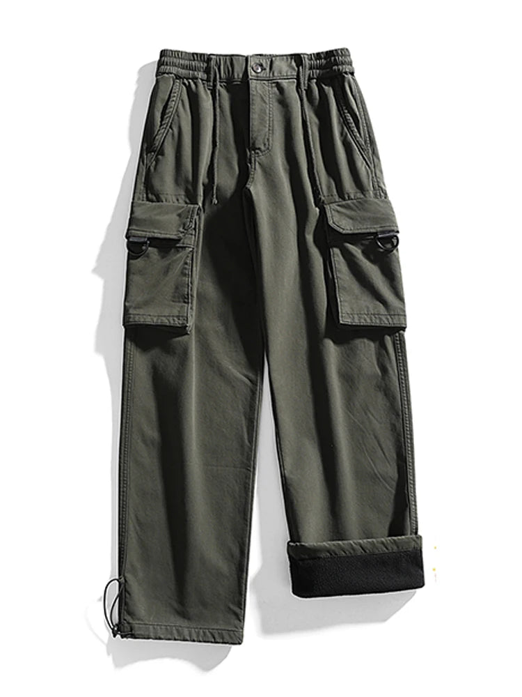 Fleece Lined Cargo Pants-streetwear-techwear