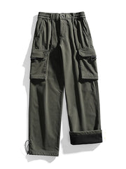 Fleece Lined Cargo Pants-streetwear-techwear
