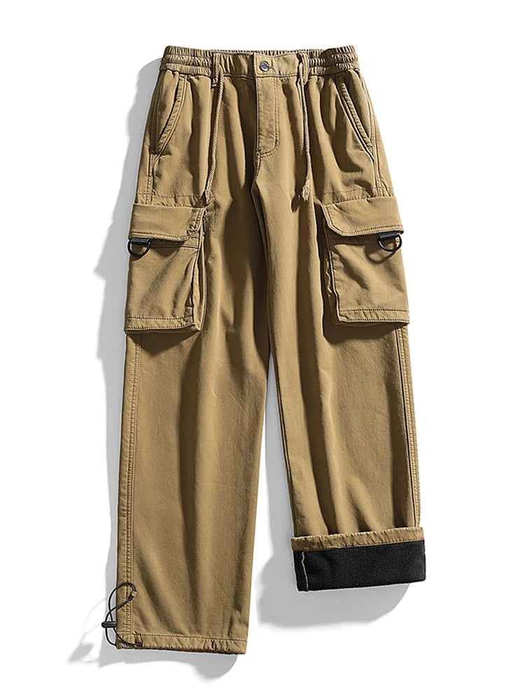 Fleece Lined Cargo Pants-streetwear-techwear