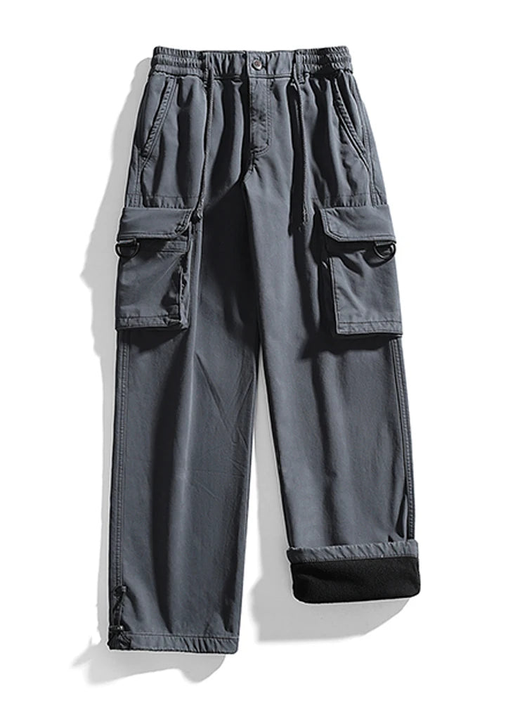 Fleece Lined Cargo Pants-streetwear-techwear
