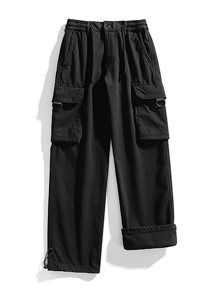 Fleece Lined Cargo Pants-streetwear-techwear