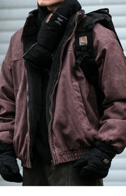 Fleece Lined 'Stormguard' Coated Bomber-streetwear-techwear