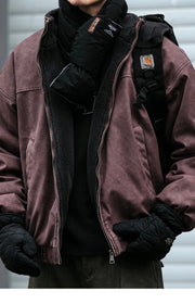 Fleece Lined 'Stormguard' Coated Bomber-streetwear-techwear