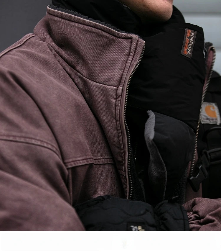 Fleece Lined 'Stormguard' Coated Bomber-streetwear-techwear