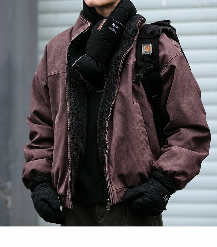 Fleece Lined 'Stormguard' Coated Bomber-streetwear-techwear