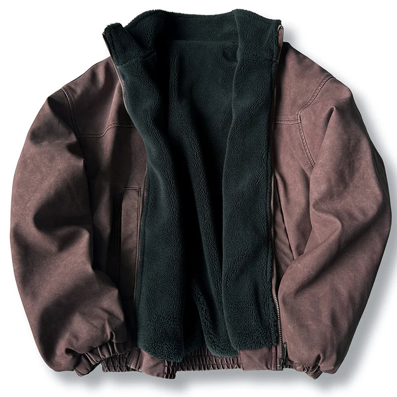 Fleece Lined 'Stormguard' Coated Bomber-streetwear-techwear