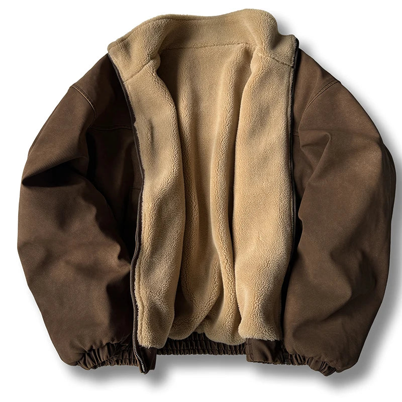 Fleece Lined 'Stormguard' Coated Bomber-streetwear-techwear