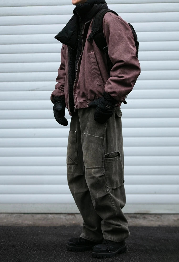 Fleece Lined 'Stormguard' Coated Bomber-streetwear-techwear