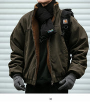 Fleece Lined 'Stormguard' Coated Bomber-streetwear-techwear