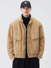 Fleece Lined Utility Jacket-streetwear-techwear