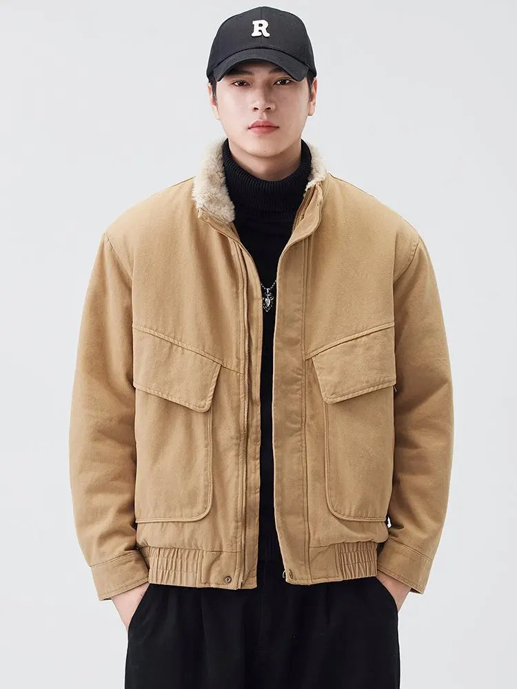 Fleece Lined Utility Jacket-streetwear-techwear