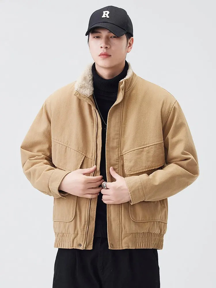 Fleece Lined Utility Jacket-streetwear-techwear