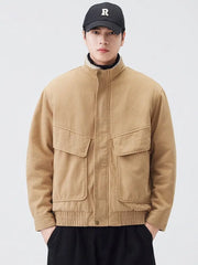 Fleece Lined Utility Jacket-streetwear-techwear