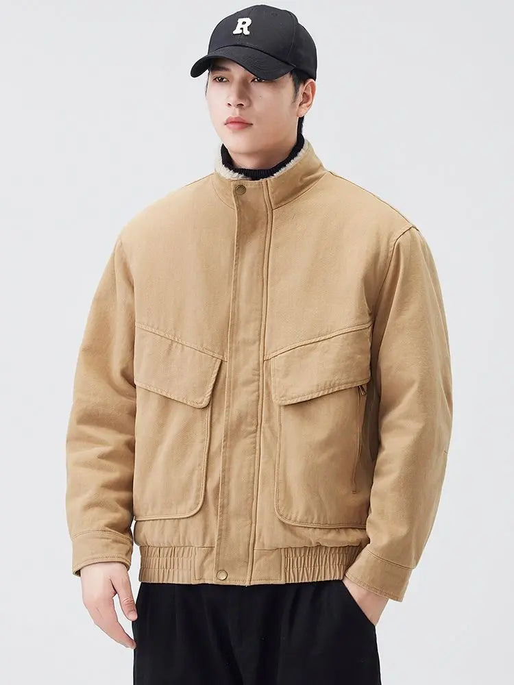 Fleece Lined Utility Jacket-streetwear-techwear