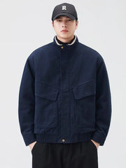 Fleece Lined Utility Jacket-streetwear-techwear
