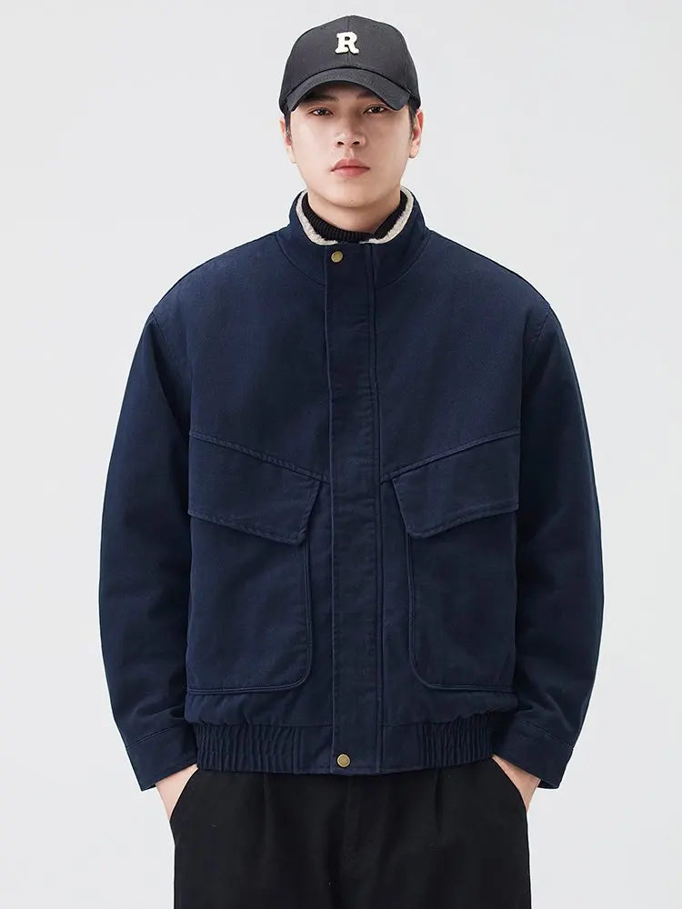 Fleece Lined Utility Jacket-streetwear-techwear