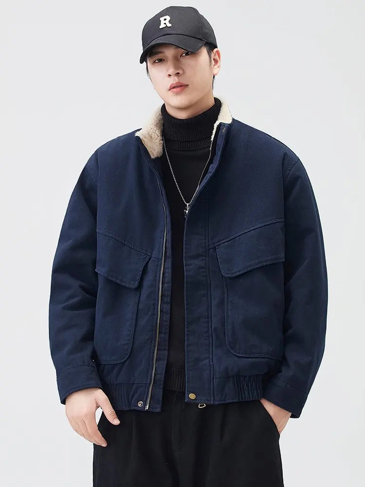 Fleece Lined Utility Jacket-streetwear-techwear