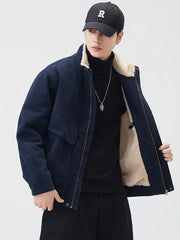 Fleece Lined Utility Jacket-streetwear-techwear