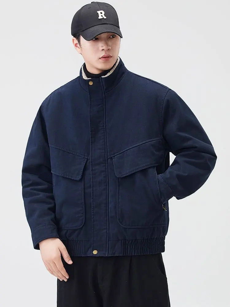 Fleece Lined Utility Jacket-streetwear-techwear