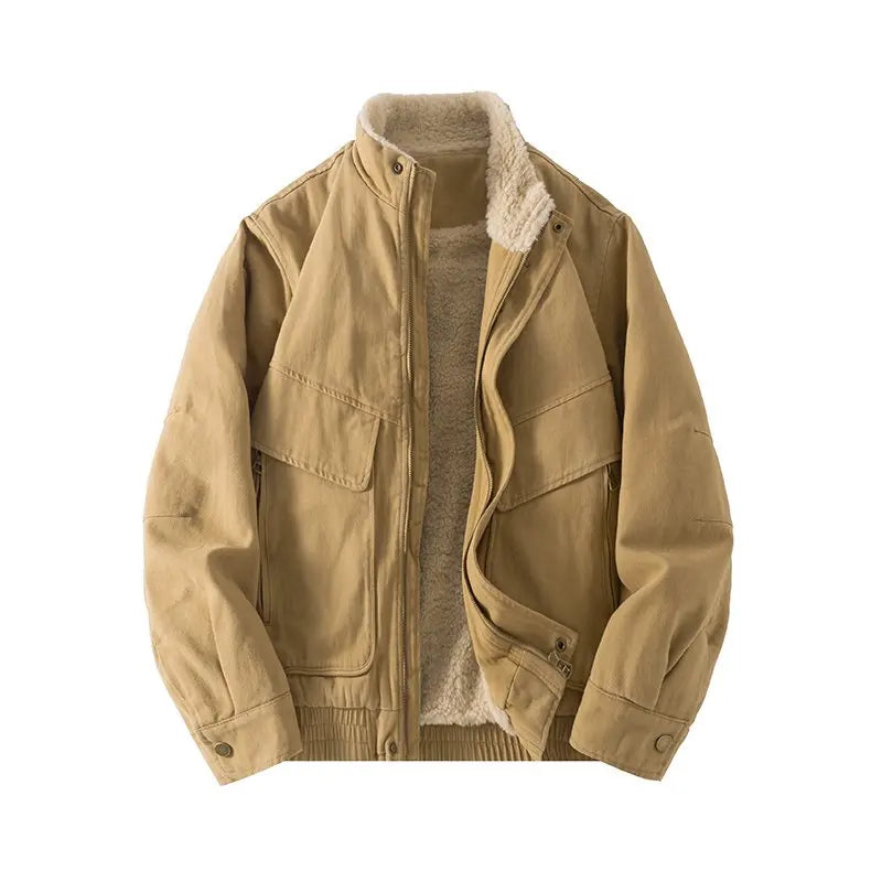 Fleece Lined Utility Jacket-streetwear-techwear