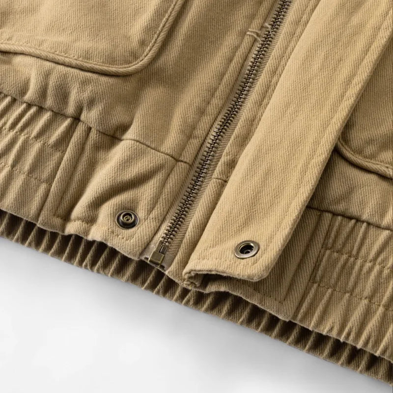 Fleece Lined Utility Jacket-streetwear-techwear