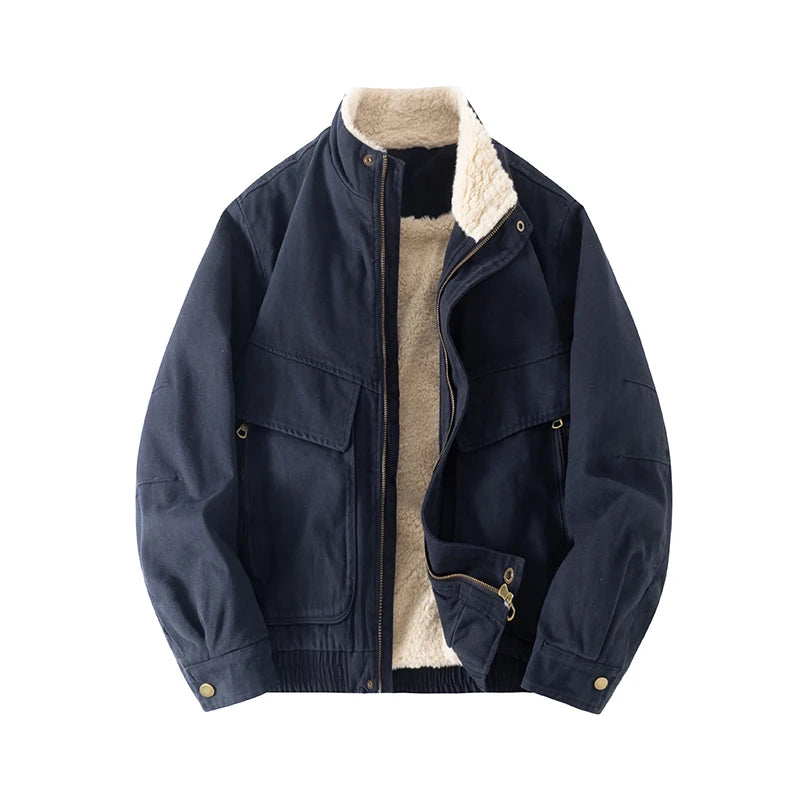 Fleece Lined Utility Jacket-streetwear-techwear