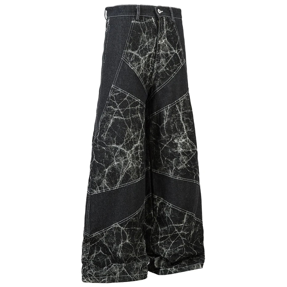 【DEARMINE】Wide crack denim pants DEARMINE】Wide crack denim pants (DEARMINE/デニム・ジーパン