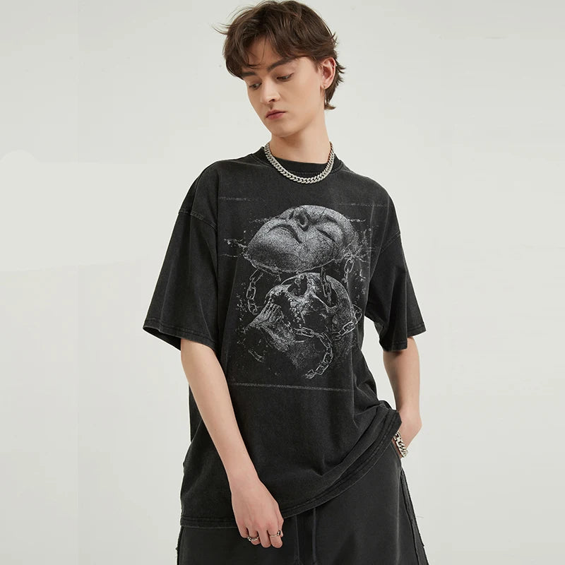 Fragmented Skull Graphic Tee