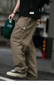 Functional Ripstop Wide Cargo Pants-streetwear-techwear