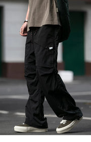 Functional Ripstop Wide Cargo Pants-streetwear-techwear