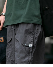 Functional Ripstop Wide Cargo Pants-streetwear-techwear